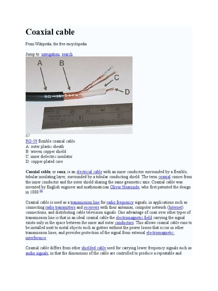 Coaxial Cable PDF Coaxial Cable Transmission Line