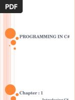 Programming in c#
