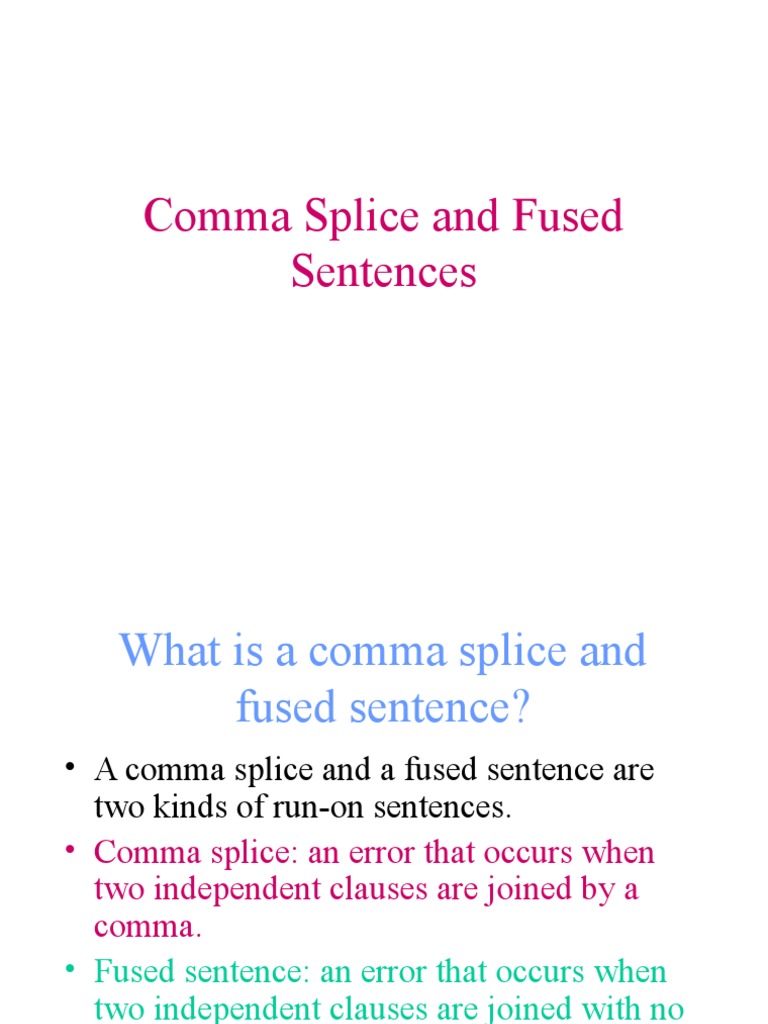 comma-splice-and-fused-sentences-comma-rules-free-30-day-trial-scribd