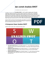 Pengertian Dan Contoh Analisis SWOT