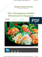 The 5 Best Japanese Buffet Restaurants in Singapore: Dinner Buffet Buffet Lunch Buffet Menu Buffet Coupon