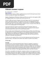 Efficient Consumer Response-PDF