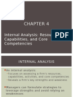 Internal Analysis: Resources, Capabilities, and Core Competencies