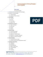 Course Syllabus 01 Technical Analysis Training Course PDF
