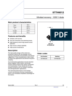 STTH6012: Ultrafast Recovery - 1200 V Diode