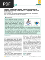 Quantum Efficiency and Bandgap Analysis for Combinatorial