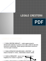 Legile Cresterii