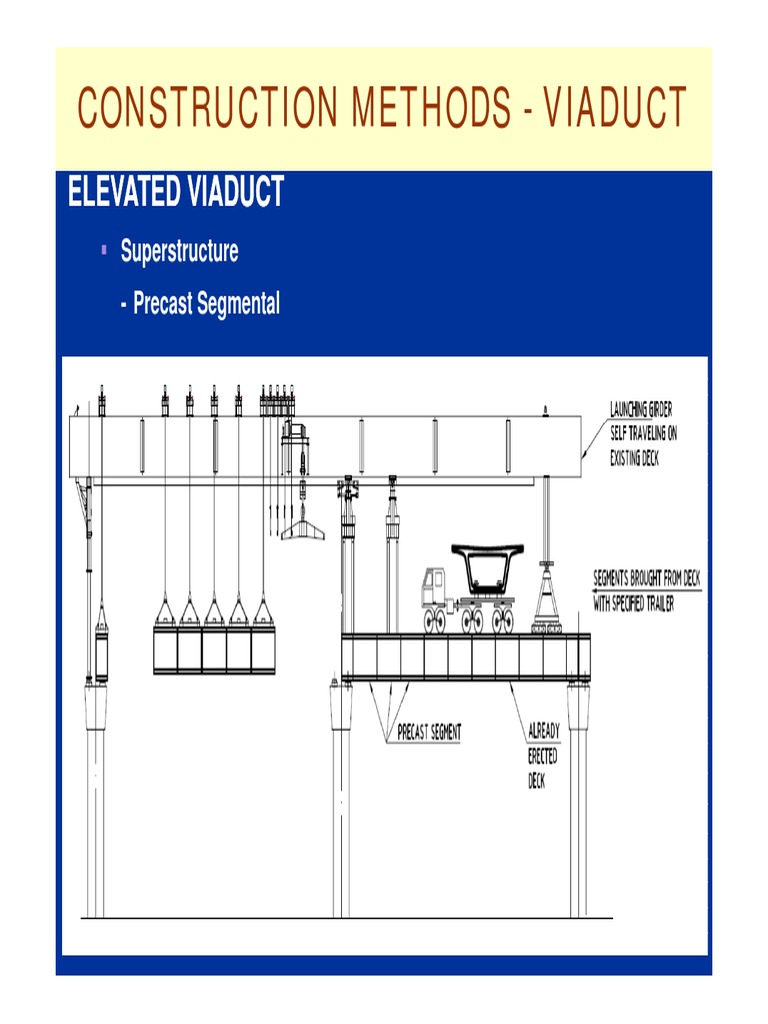 Elevated Viaduct Construction Methods | PDF | Rapid Transit | Traffic