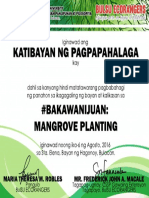 Kati Bayan NG Pagpapahalaga: #Bakawani Juan: Mang Mangrove Planti NG
