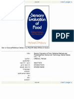 Sensory Evaluation of Food (O'Mahony)