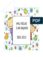 Ahli Kelas 3 An Najihin SESI 2015