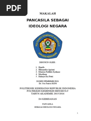 Makalah Pancasila Sebagai Ideologi Negara