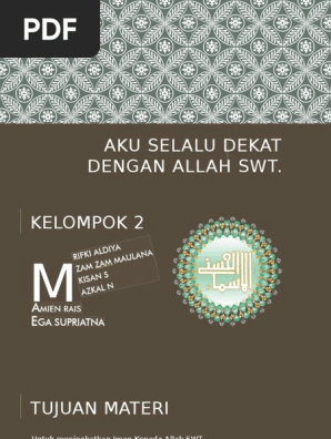 Aku Selalu Dekat Dengan Allah Swt Pai Kelas X