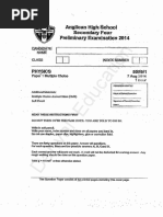 o Level Physics Anglican High Prelim 2014.Textmark