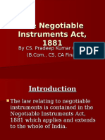 Negotiable Instrument Presentation