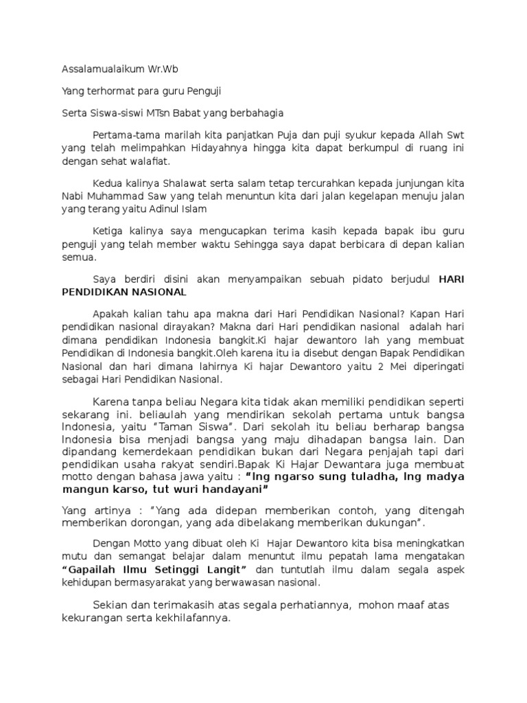 Contoh Pidato Bahasa Jawa Tentang Pendidikan Contoh Soal Dan Materi Pelajaran 3