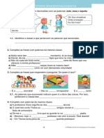 Determinantes demonstrativos e possessivos