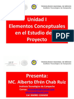 Unidad I. Elementos Conceptuales en Un Proyecto PDF