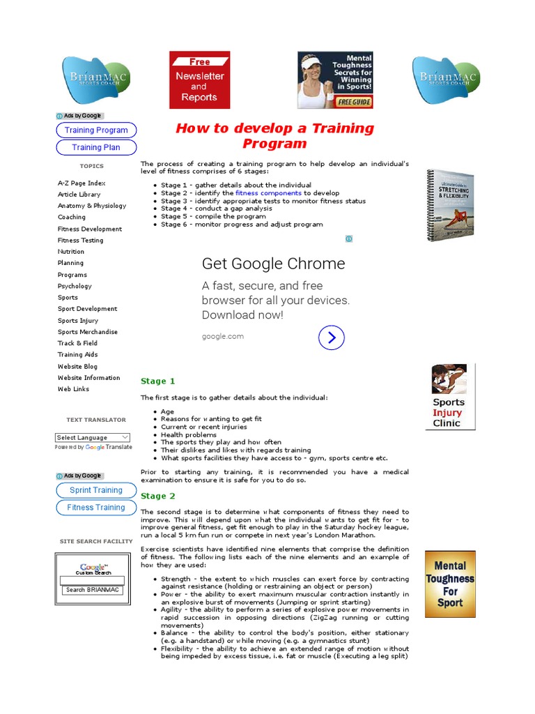 How To Develop A Training Programme | PDF