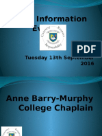 LC2 Parent Information Evening Sept 2015 (GW)