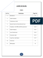 Audit of Banks - Mcom II Project