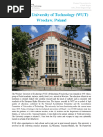 Wroclaw University of Technology (WUT) Wroclaw, Poland