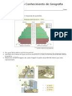 Avaliação Bimestral de Geografia-4º b