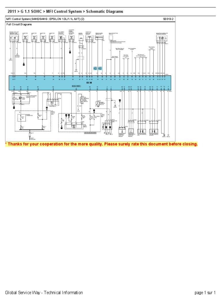 Diagrama Hyundai I10 PDF Fuel Injection Throttle