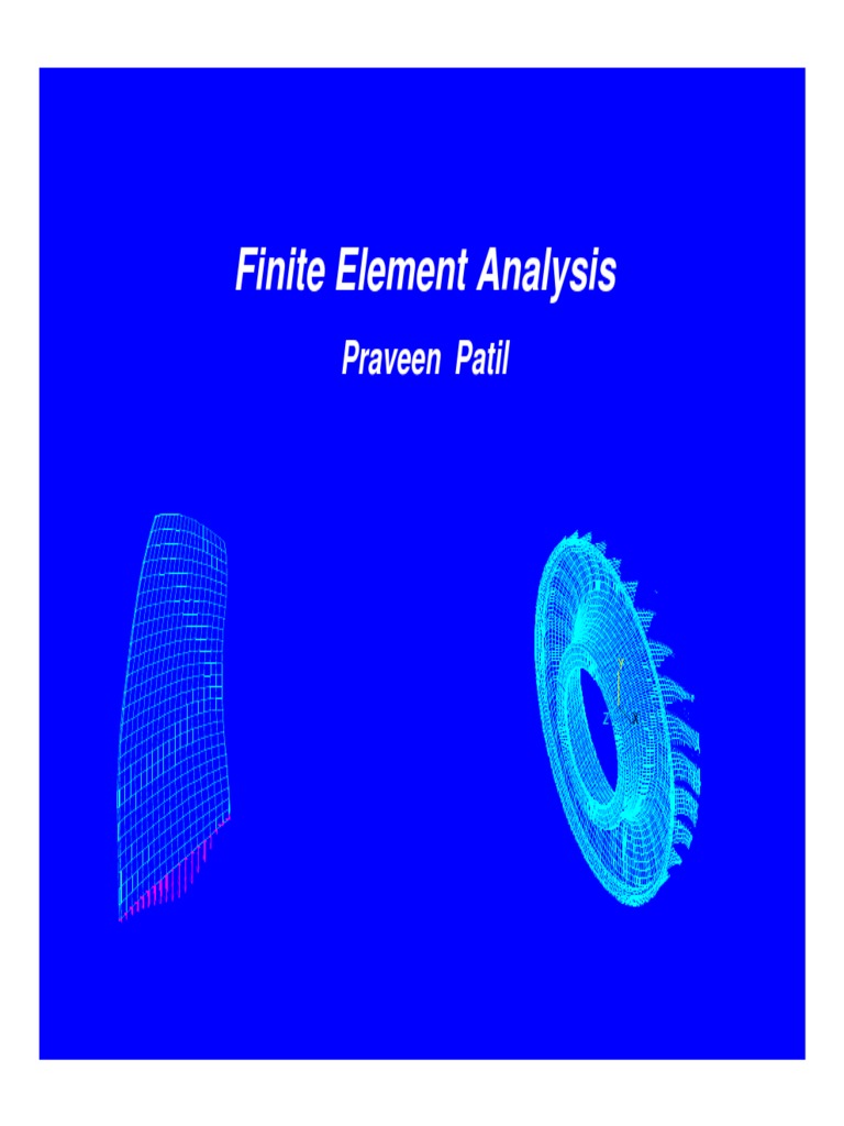 FINITE ELEMENT METHOD FOR DUMMIES intelligence overview