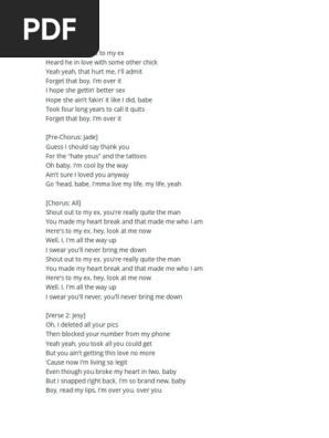 Shout Out To My Ex Song Structure Songs
