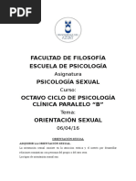Orientación Sexual