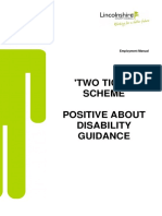 Two Ticks Positive About Disability Guidance