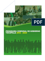 Programa de Gobierno Comunal 2017-2020