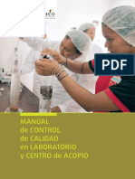 Manual de Laboratorio y Control de Calidad Del Laboratorio y Centro de Acopio