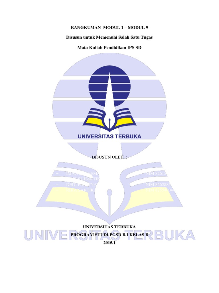 Resume Pendidikan Ips Di Sd Pdgk4106 Modul 1 9