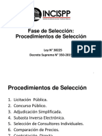 Procedimientos de Seleccion Ley Contrataciones Con El Estado Peru