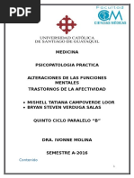 Alteraciones de Las Funciones Mentales