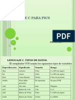 Lenguaje c Para Pics Pic 18f4550 1 Lenguaje c Tipos de Datos El Compilador