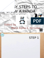 7 Easy Steps To Draw A Panda Bear: Edited By: Maria Alpha S. Bersabal