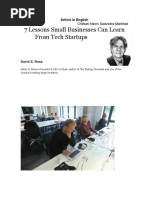 7 Lessons Small Businesses Can Learn From Tech Startups: Article in English