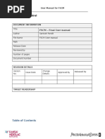 User Manual For FSCM