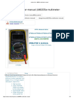 Arduino-Info - Dt9205a-Multimeter-Manual PDF
