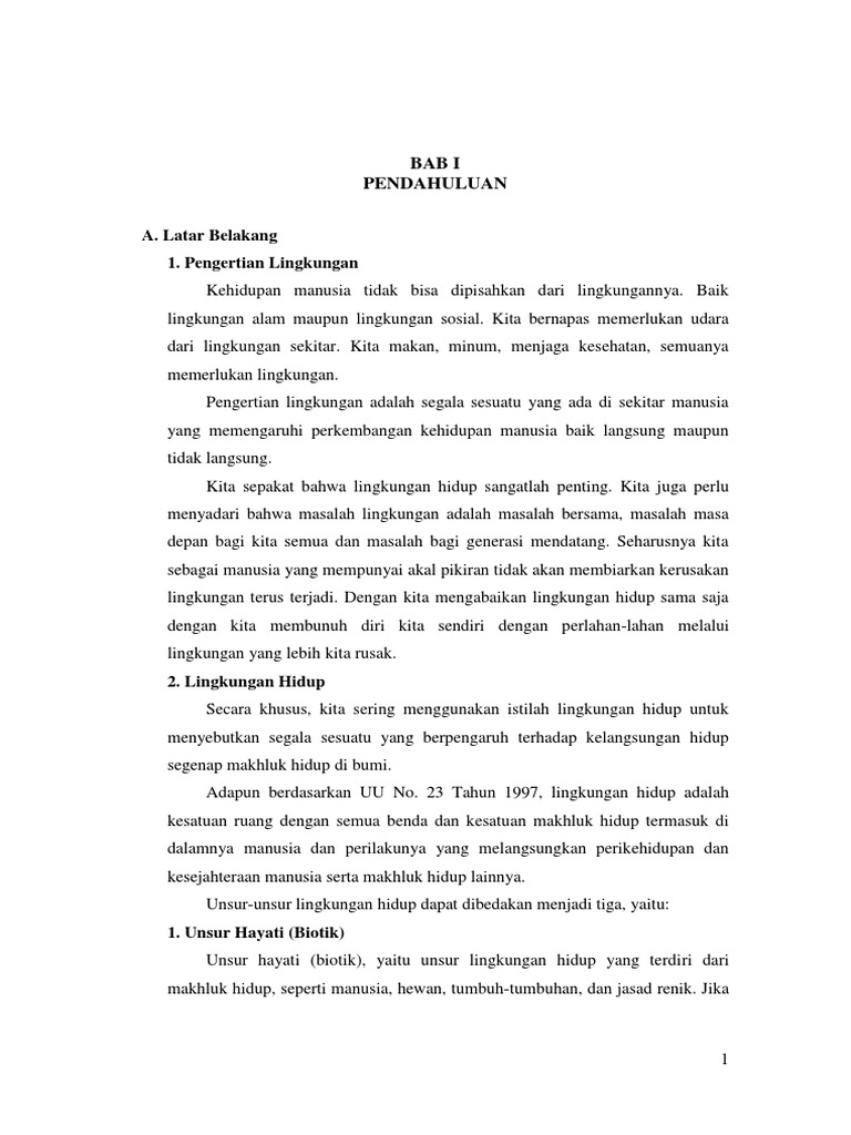 Makalah Kerusakan Lingkungan Hidup Pdf