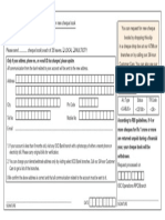 Request For New Cheque Book