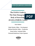 The DAMA Guide To The Data Management Body of Knowledge - First Edition