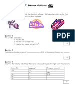 Yr 10 - Physics - Pressure - Worksheet - 2017