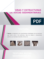 Texturas y Estructuras de Rocas Sedimentarias