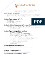 Android Wifi Setup