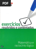 Exercícios resolvidos e comentados - Matemática e Raciocínio Lógico