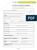 Residential Tenancy Periodic Agreement: Landlord